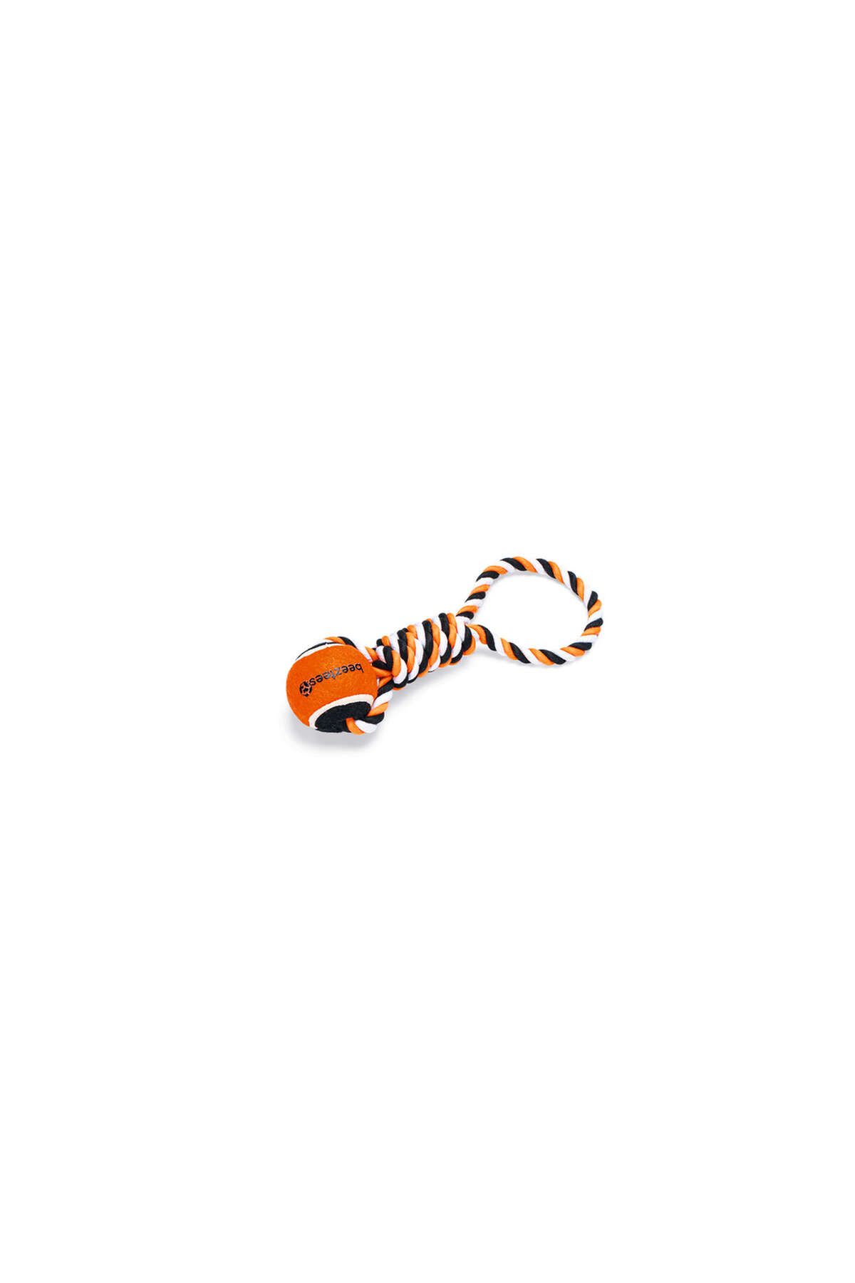 Beeztees Köpek Oyuncağı, Diş İpi Tutamaçlı Tenis Topu, 30x7x6,3cm, 135gr SVLRS