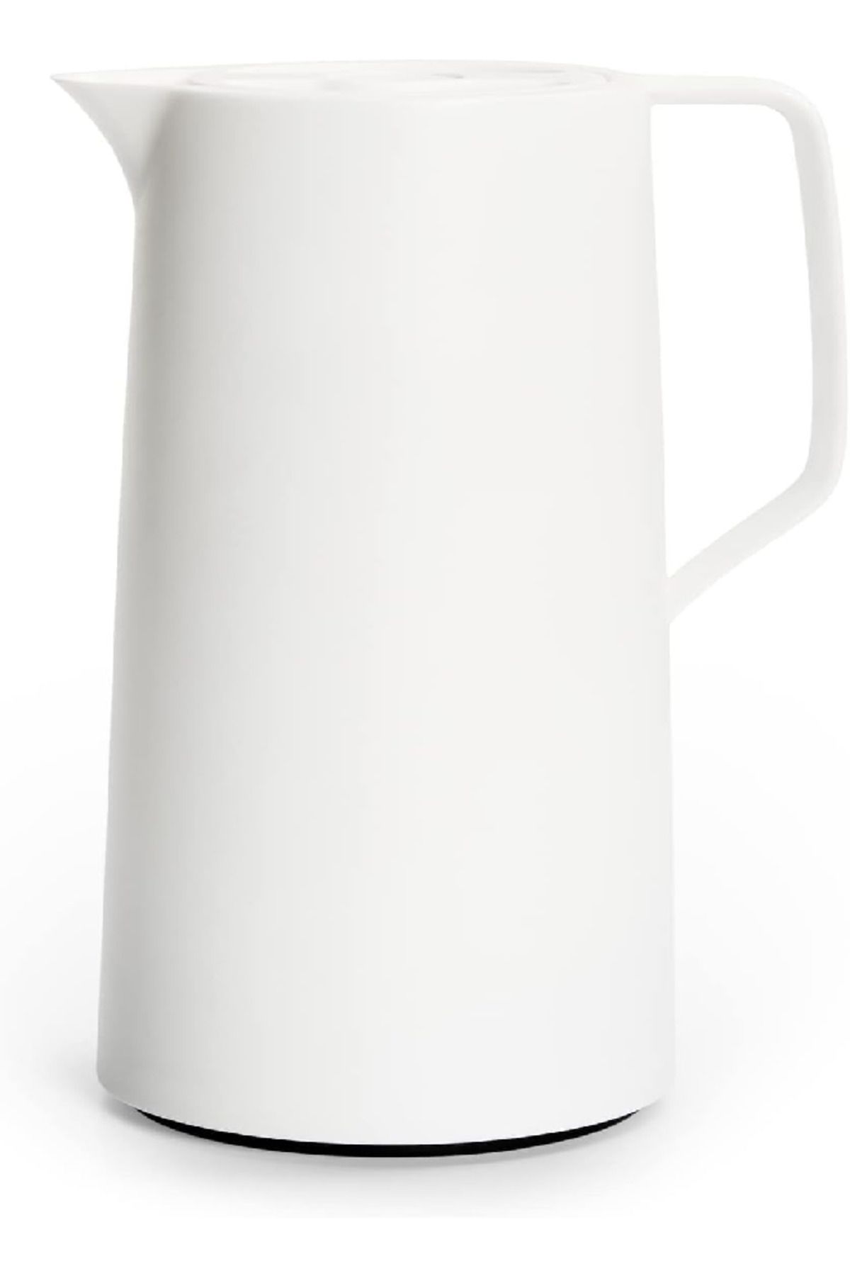 emsa-N41704 Motiva Vacuum Jug, 1L – White Nordic Design, Quick Press, 12h Hot/24h Cold, Germany 1