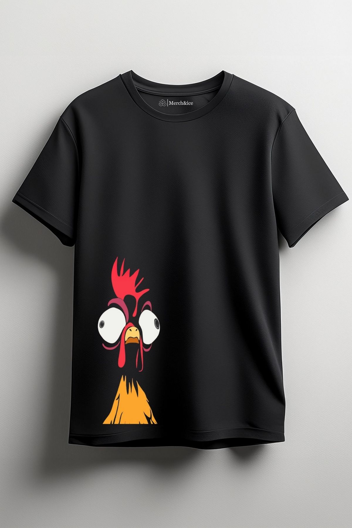 Merch&ice Manyak Horoz Baskılı Unisex T-Shirt
