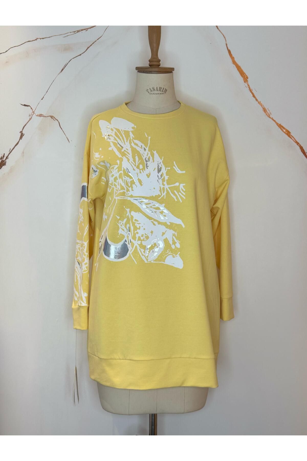 Mymood GÜMÜŞ VARAK BASKILI SWEATSHIRT