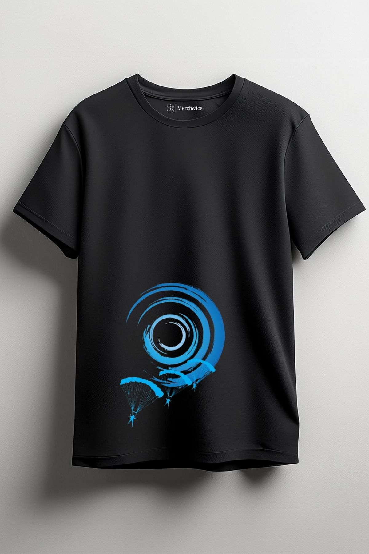 Merch&ice Göz Alan Paraşütler Baskılı Unisex T-Shirt