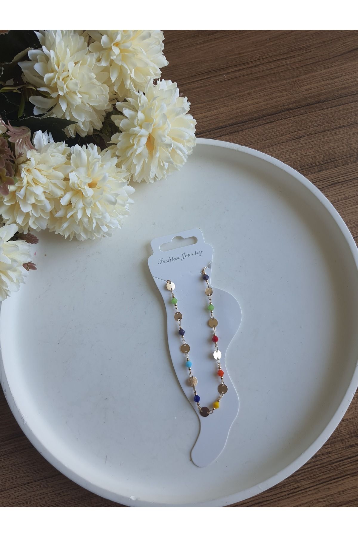 özlemmmoda Halhal minik halka detaylı Çok renkli