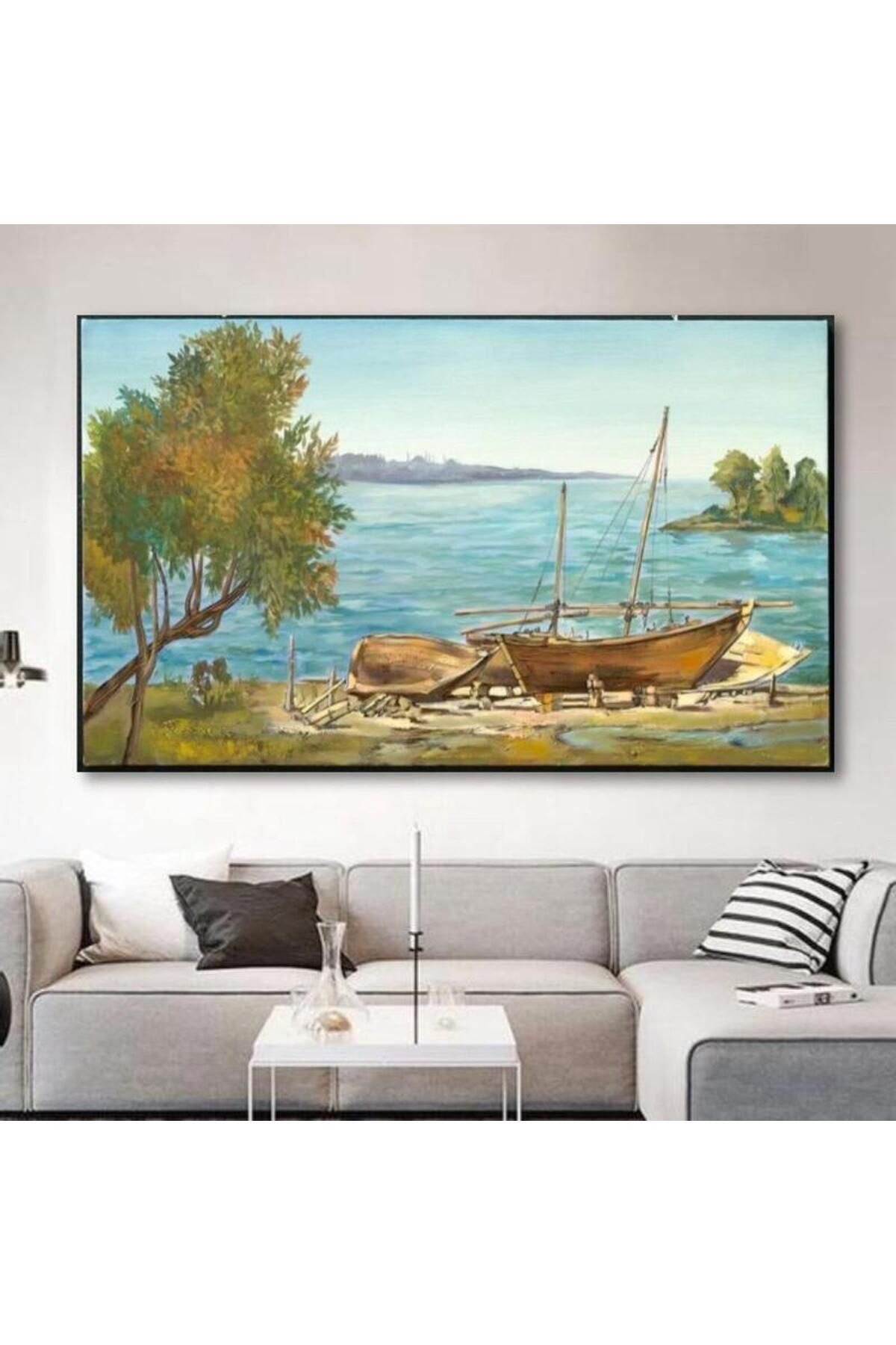 tablowall ÇERÇEVELİ SANDAL KANVAS TABLO