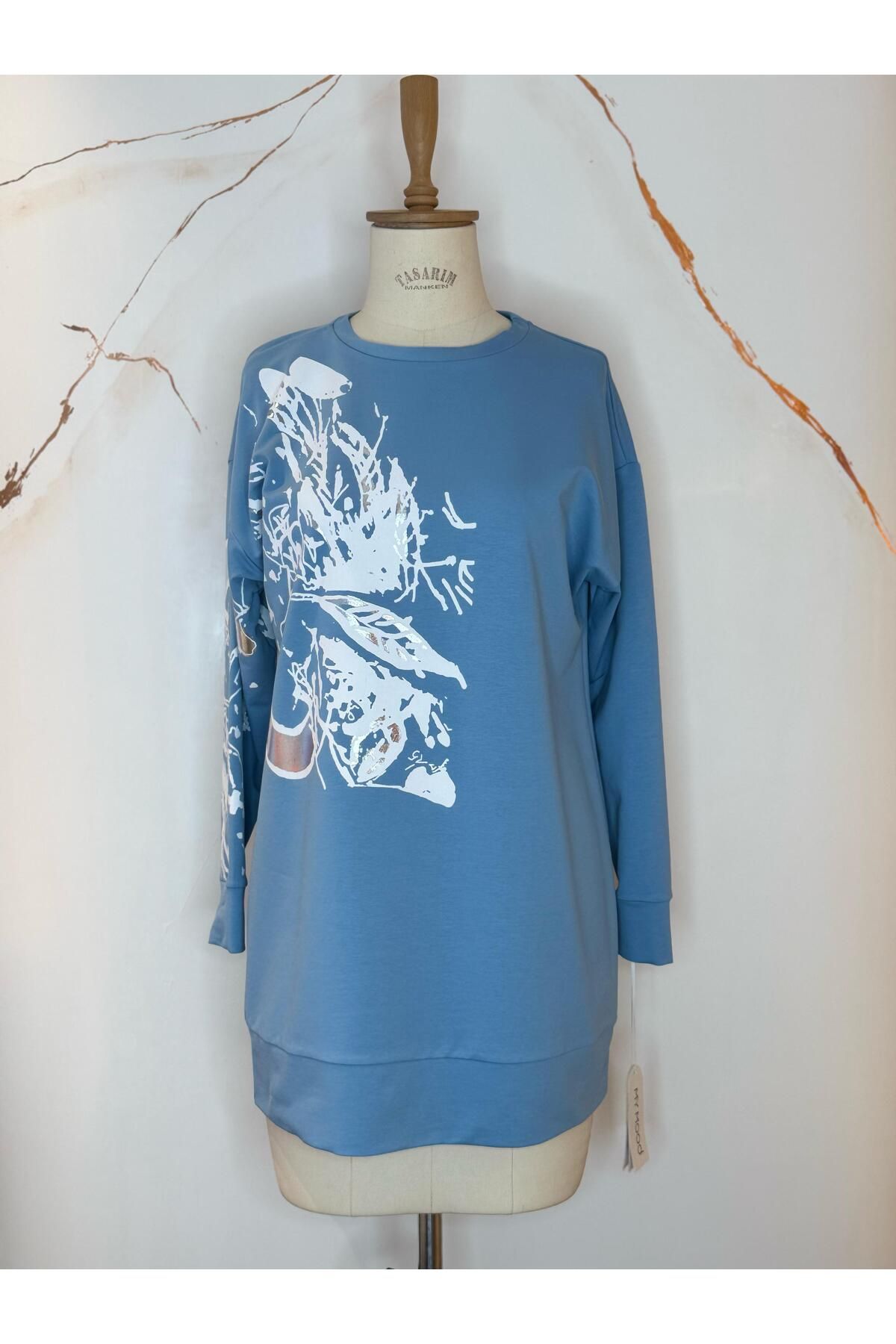 Mymood GÜMÜŞ VARAK BASKILI SWEATSHIRT