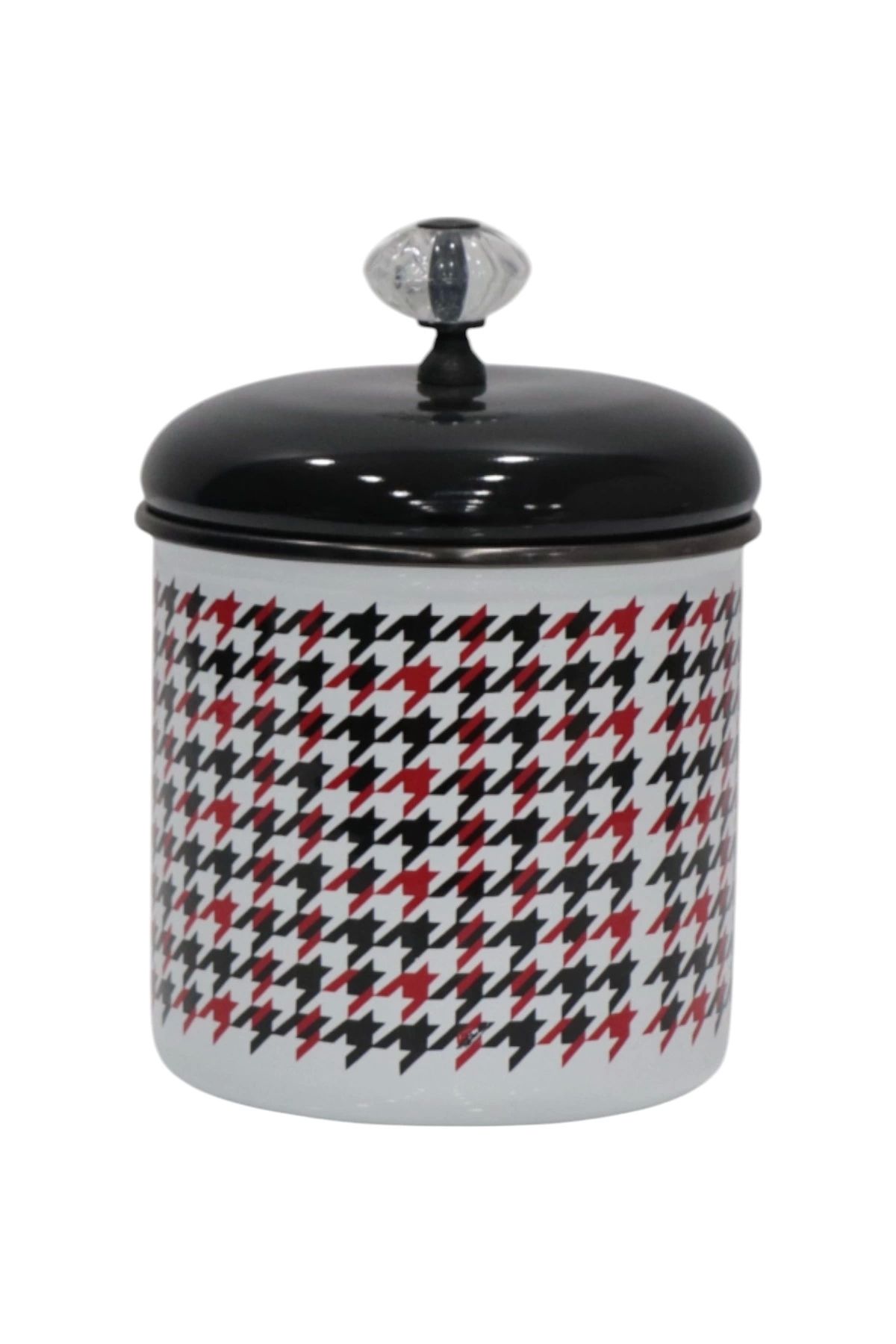 PR HOME Forte Black Emaye Baharatlık Kavanoz Orta Boy 12 Cm