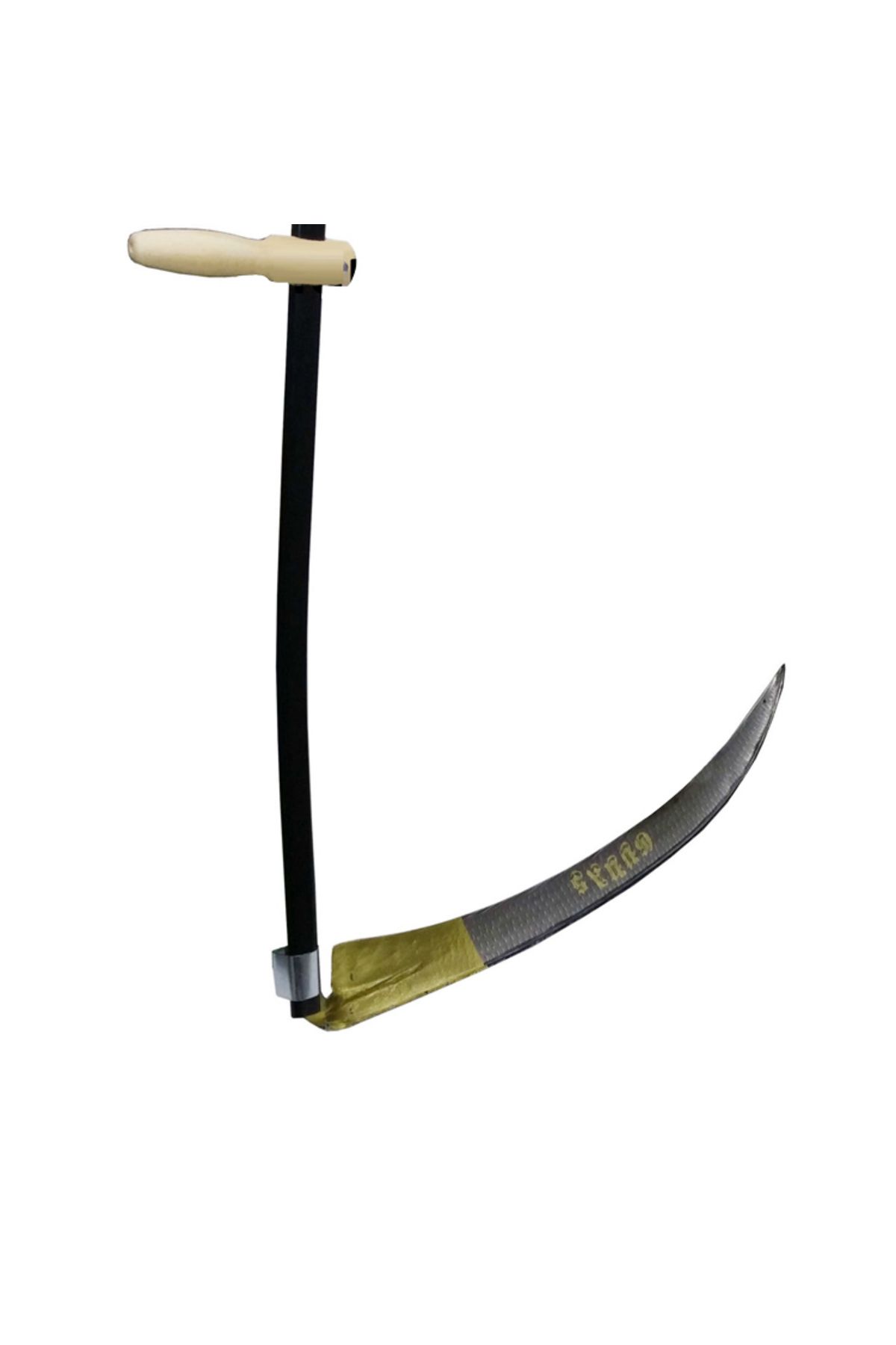 Easy Tedarik Günaş Komple Tırpan - Metal Saplı 6 Parça Set - Ahşap Elcik 60 cm
