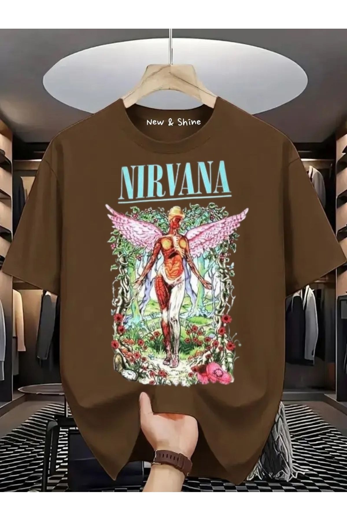 New Shine Nirvana Büyük Beden Oversize T-Shirt