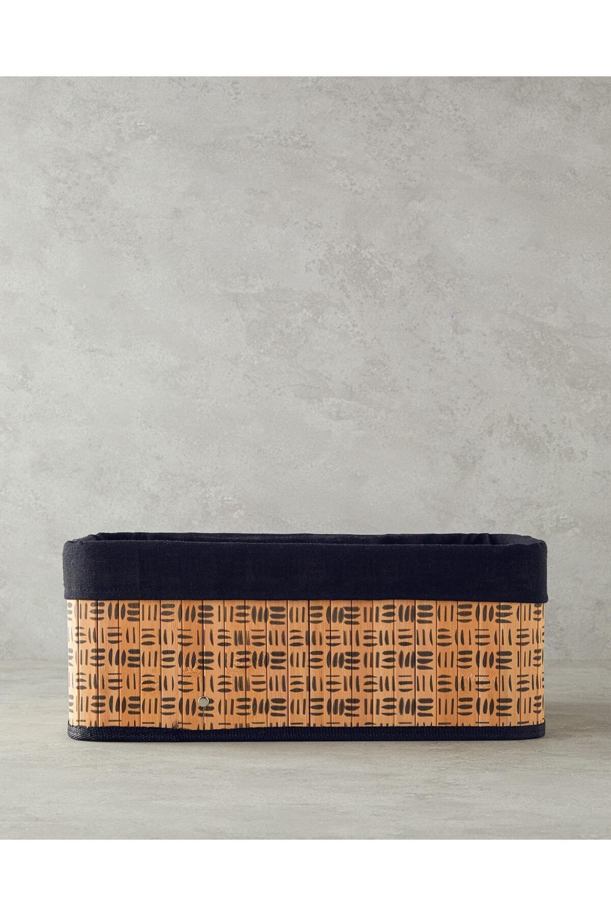 teknotrust Rom Home Stripy Bambu Sepet Naturel Romshp 1067323