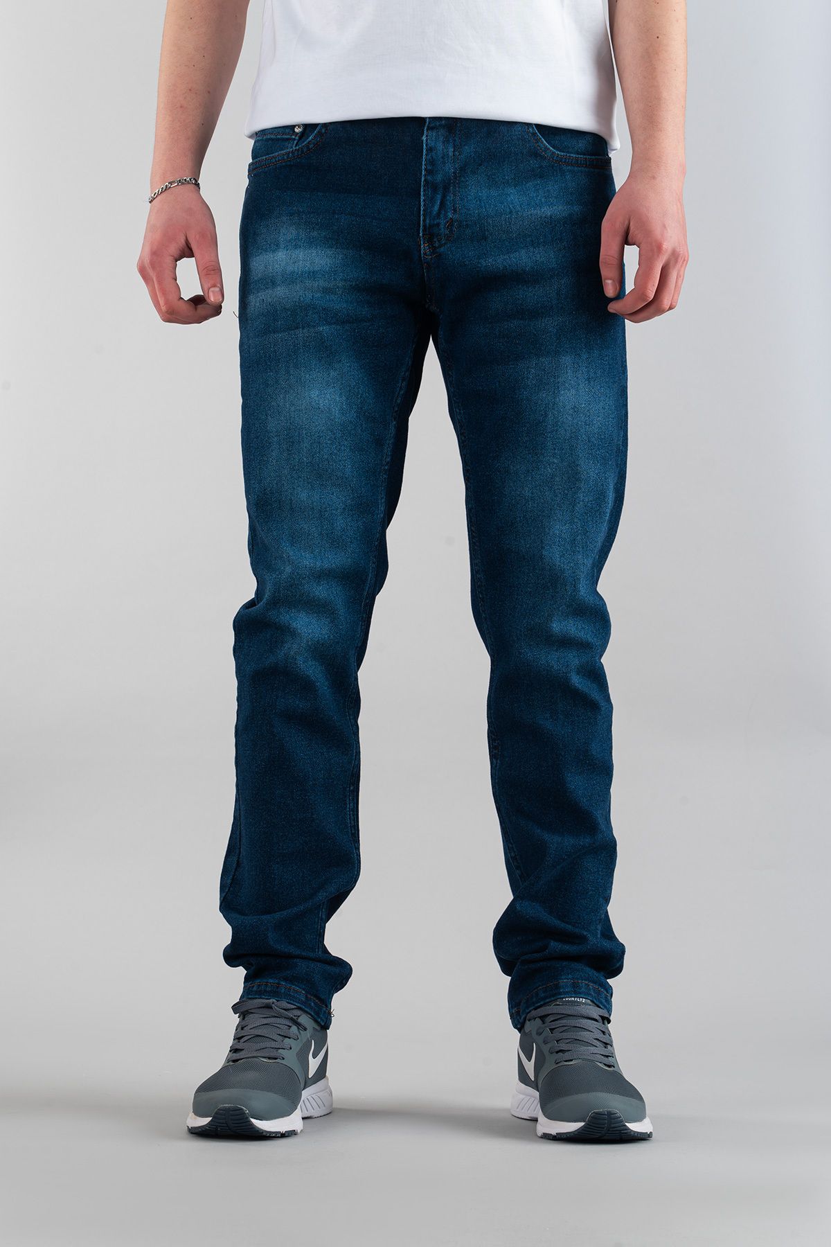 bombe Erkek Slim Fit Dar Kesim Kot Pantolon