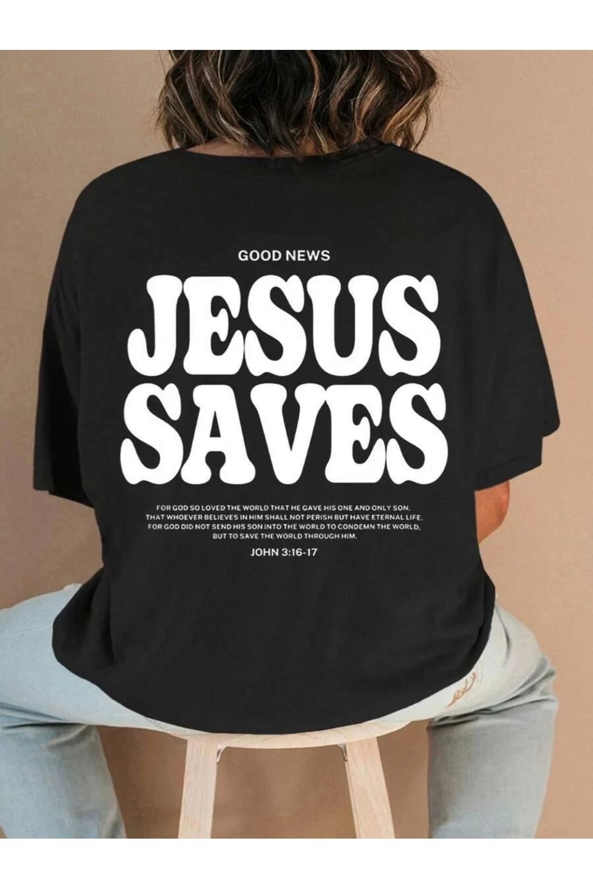 CVS Baskılı Kadın T-shirt - Siyah
