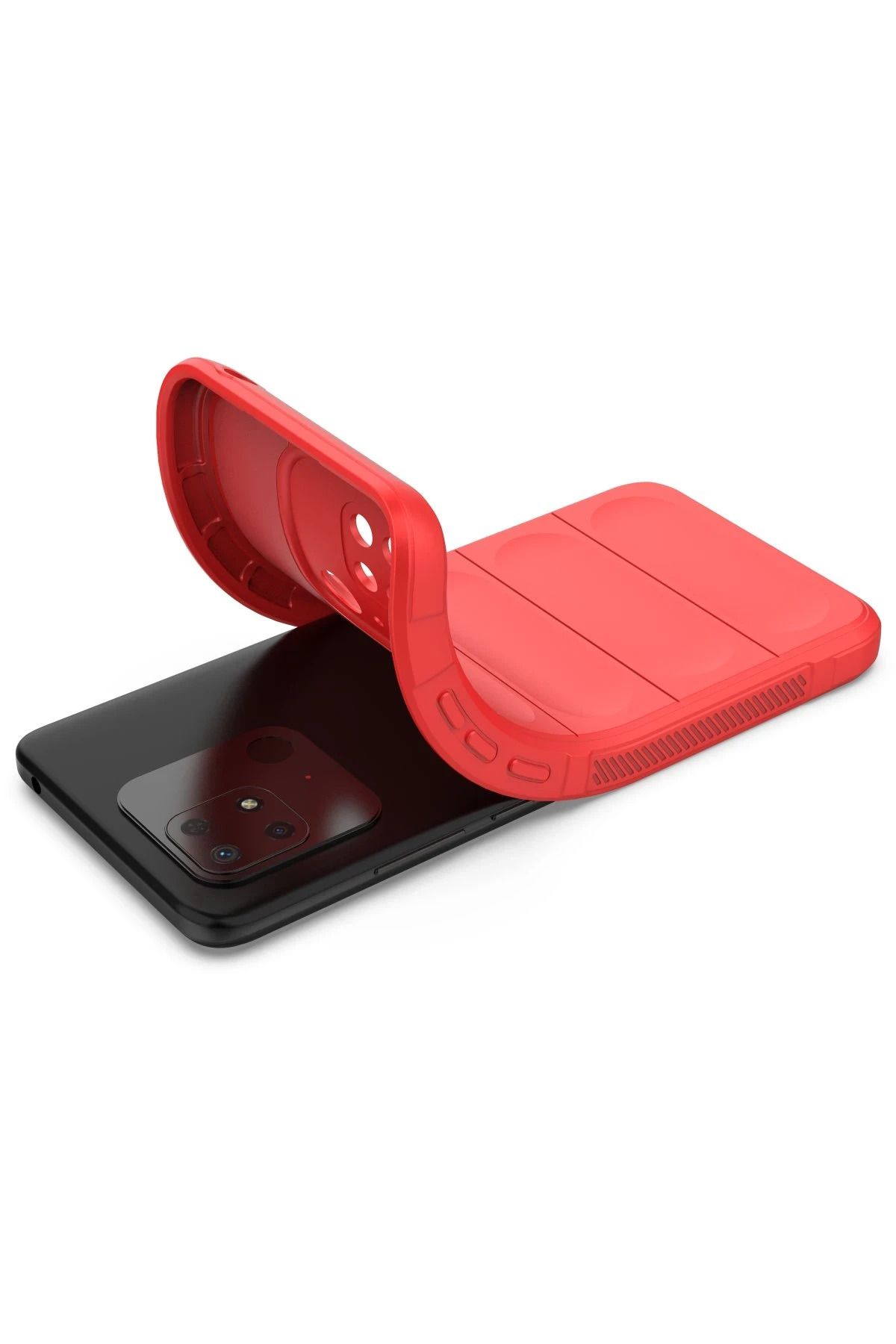 NewFace Xiaomi Redmi 10C Uyumlu Kılıf Optimum Silikon - Kırmızı YKTSN