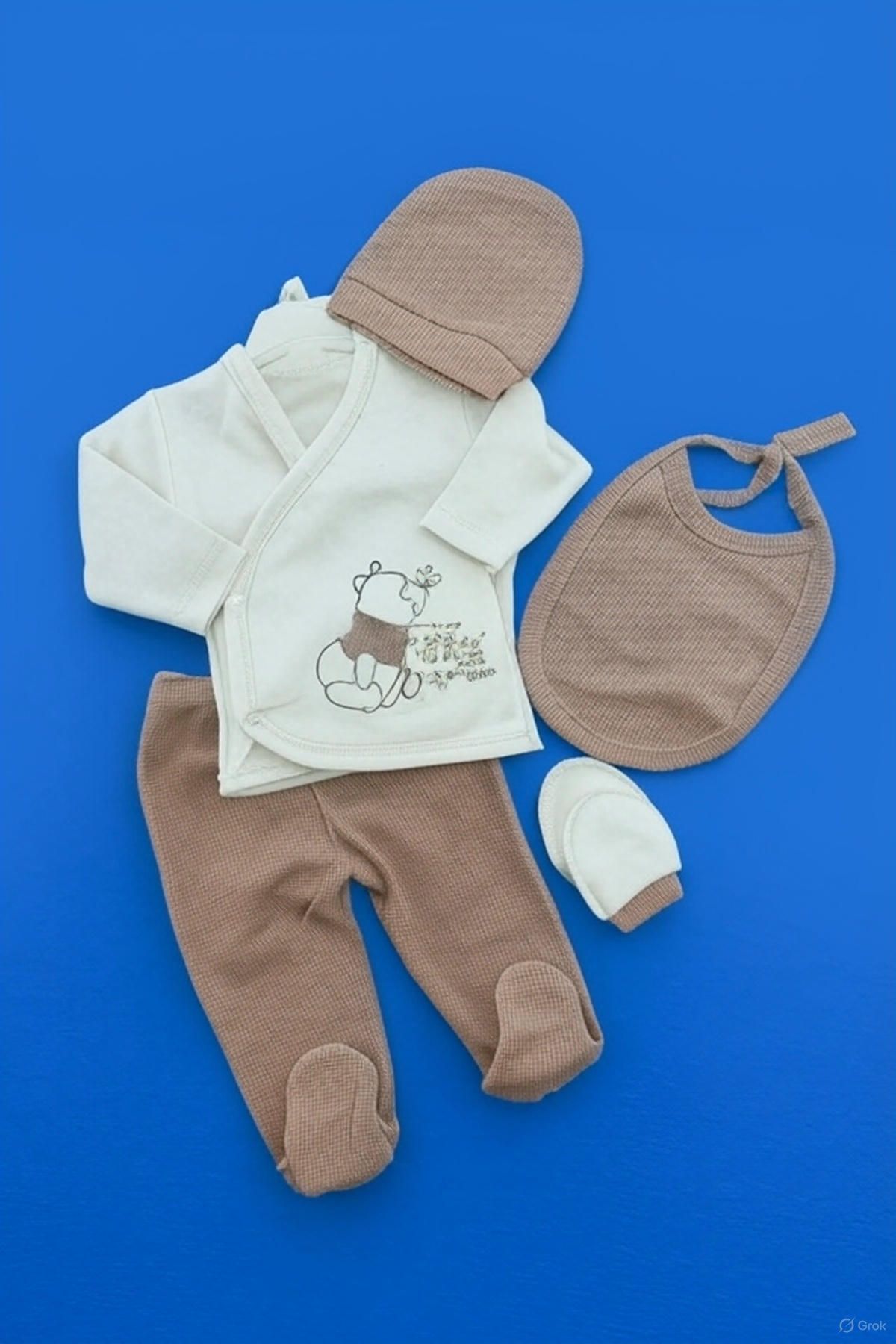 Bebeloji Baby Hastane Çıkışı 5 li Set Yeni Doğan 5 li Set