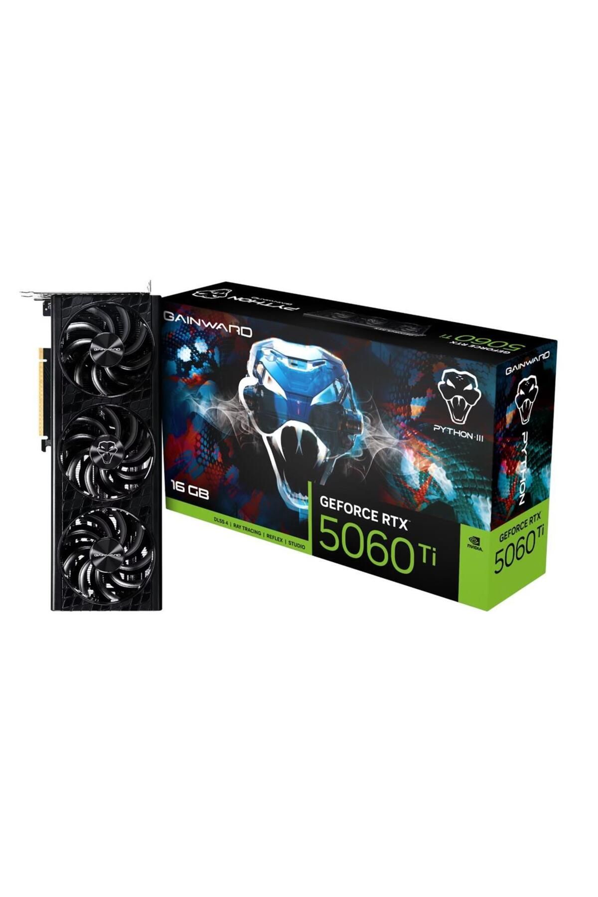 gainward Geforce Rtx5060ti Python Iıı 16gb Gddr7 128bit Gaming (OYUNCU) Ekran Kartı