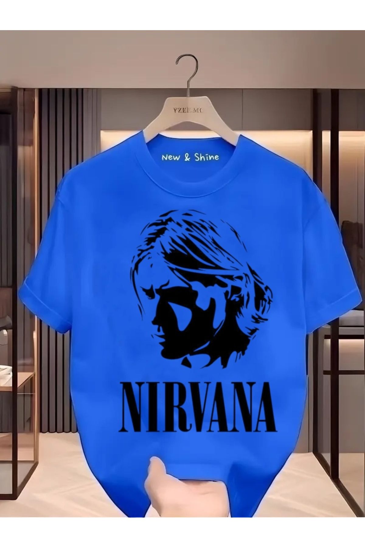 New Shine Nirvana Baskılı Oversize T-Shirt
