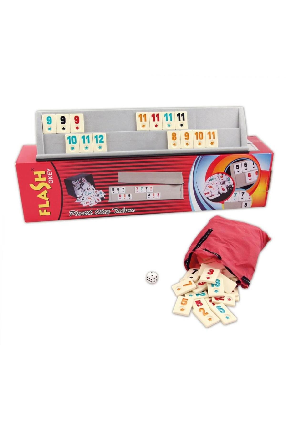 Shop58 Nessiworld 1010129 Flash Plastik Okey Takımı ,Star okey