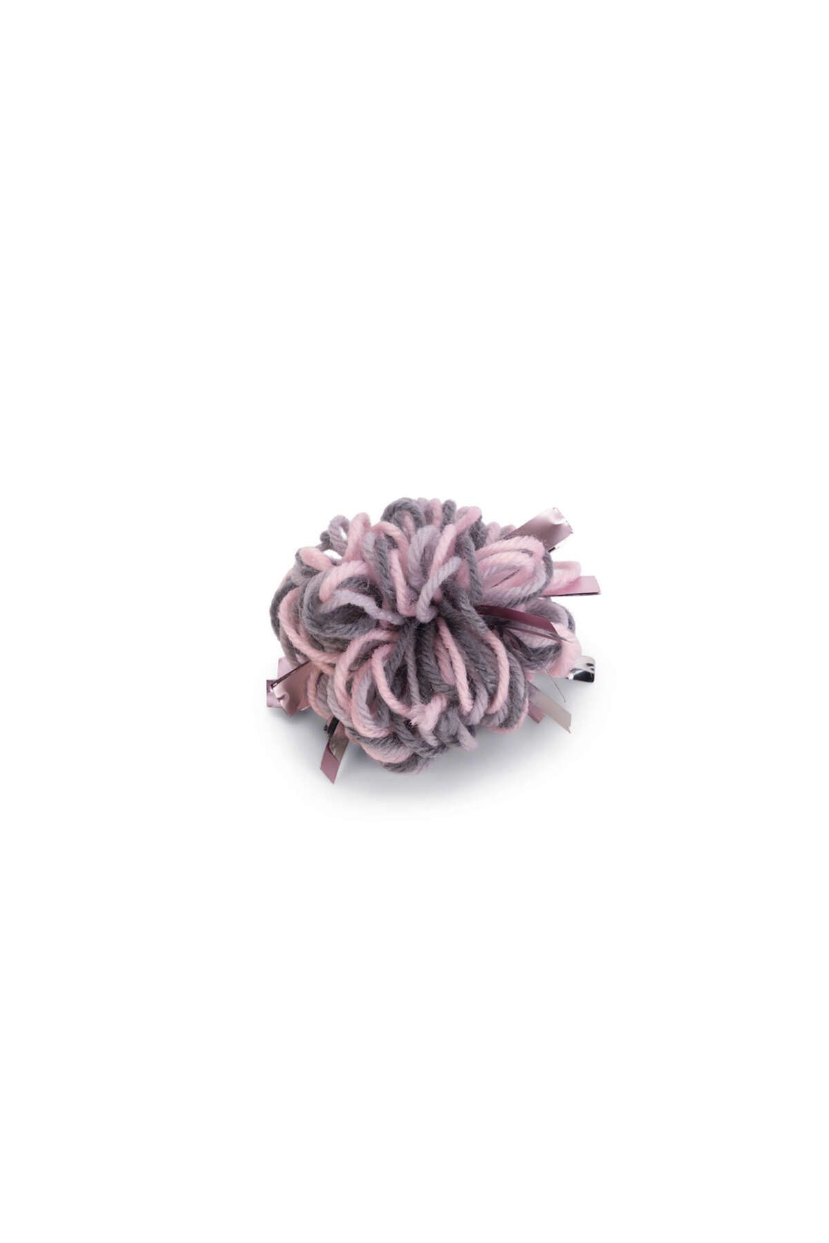 Beeztees Kedi Oyuncağı, Top, Yün, Pembe ve Gri, 7cm GLSTD