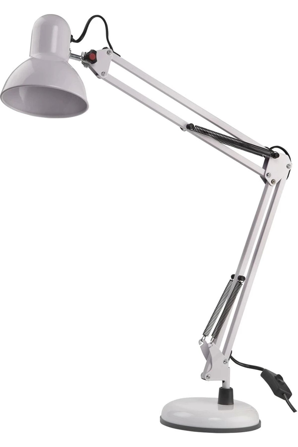 Noas YL86-1210 Münih Mengeneli Metal Gövdeli Masa Lambası Beyaz
