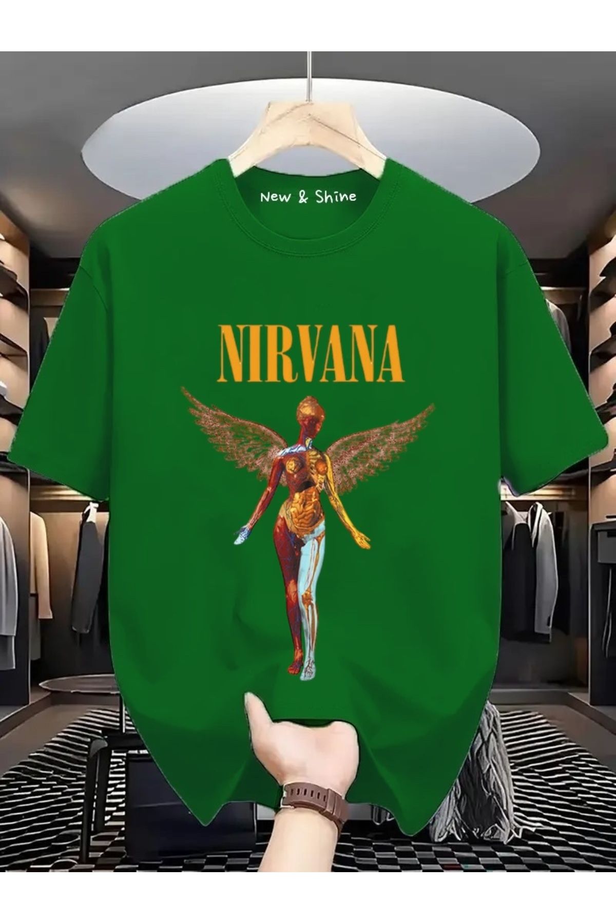 New Shine Nirvana Büyük Beden Oversize T-Shirt