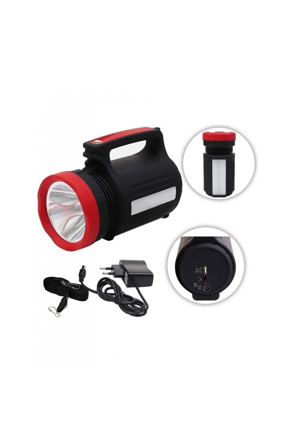 TimeStart Uzun Menzilli LED El Feneri 28 Saat Çalışma Süresi 10 Watt WS-3580