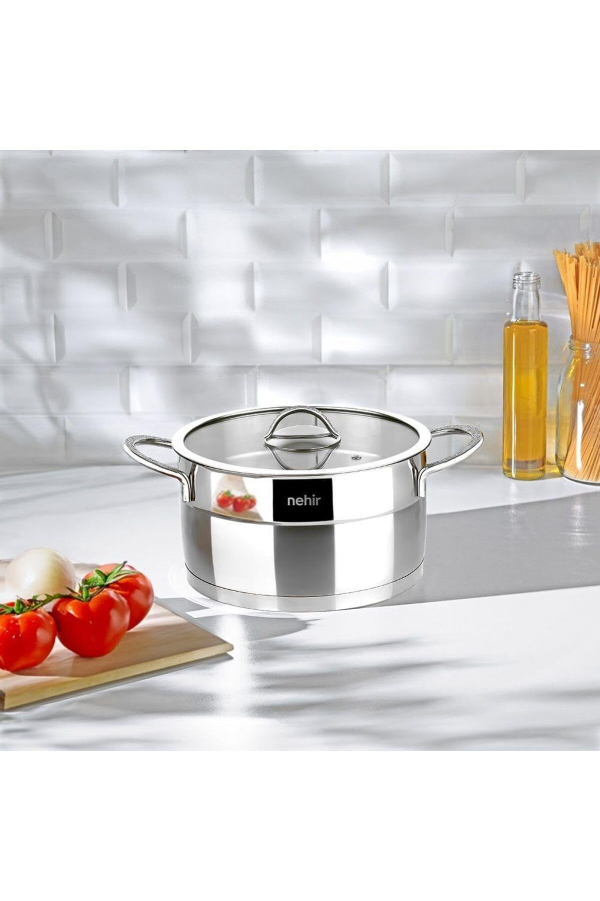 DERİK Derik Silver Mat Trend 18 cm Derin Tencere YENİ 1122015