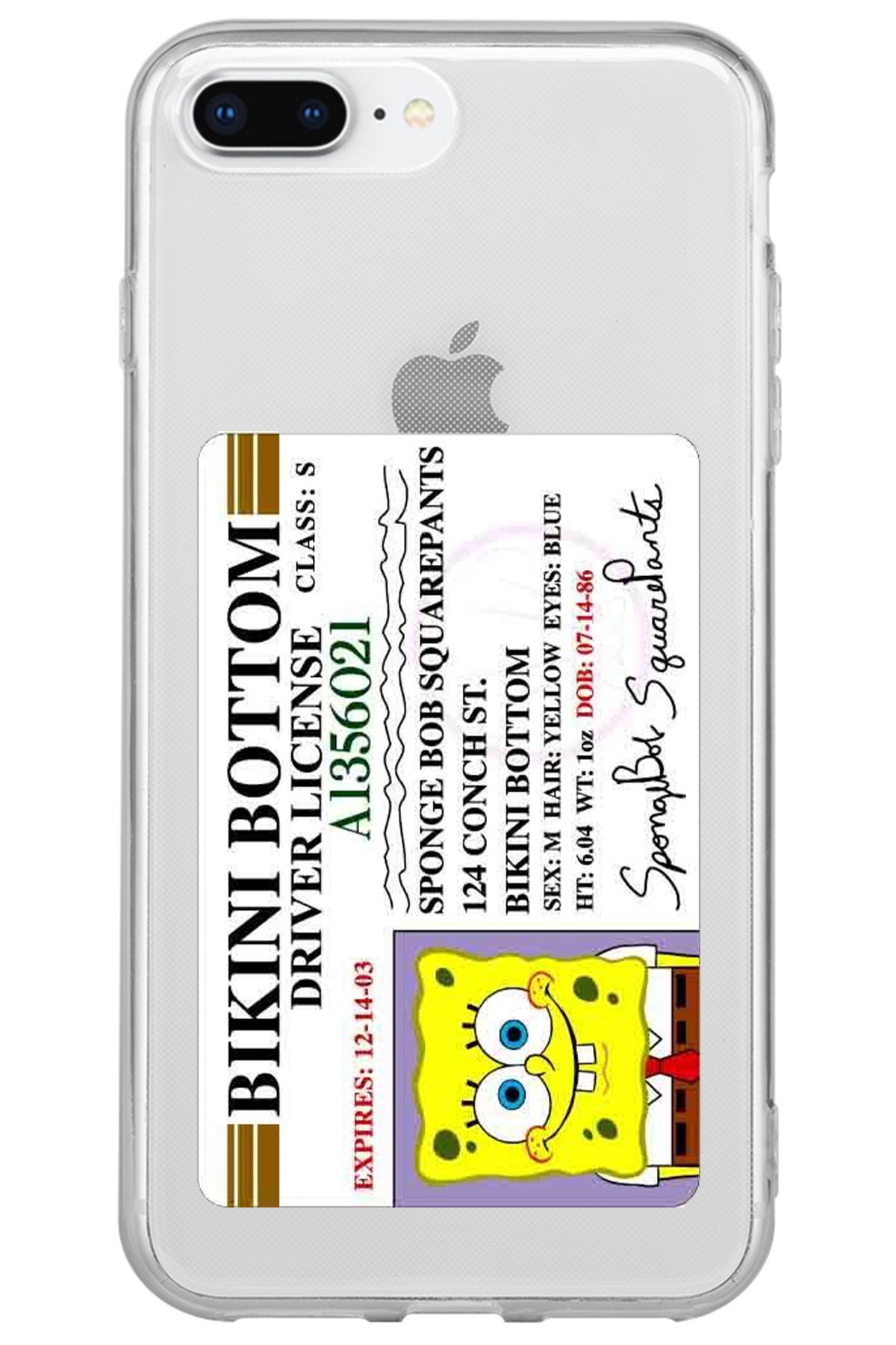 WANNA PROTECT iPhone 7 Plus Driver Desenli Desenli Şeffaf Silikon Telefon Kılıfı