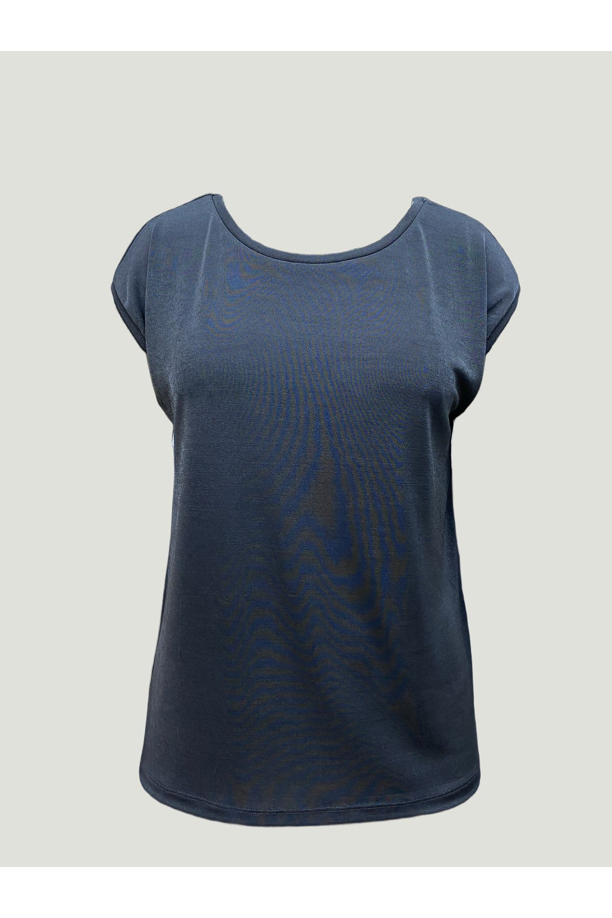 WESTMARK LONDON Antrasit Bisiklet Yaka Pamuklu Kadın Kısa Kollu T-Shirt BETTY O-NECK TOP