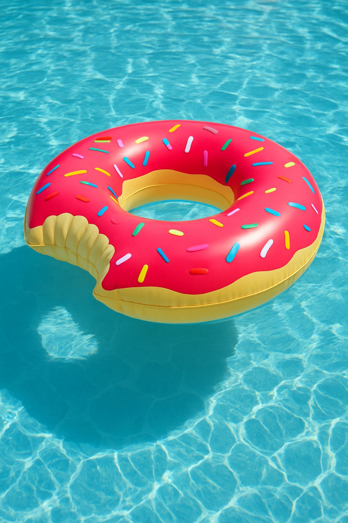 craftivio Büyük Boy Donut Simit Şişme Çocuk Yüzme Simidi Deniz Havuz Simidi 90 cm