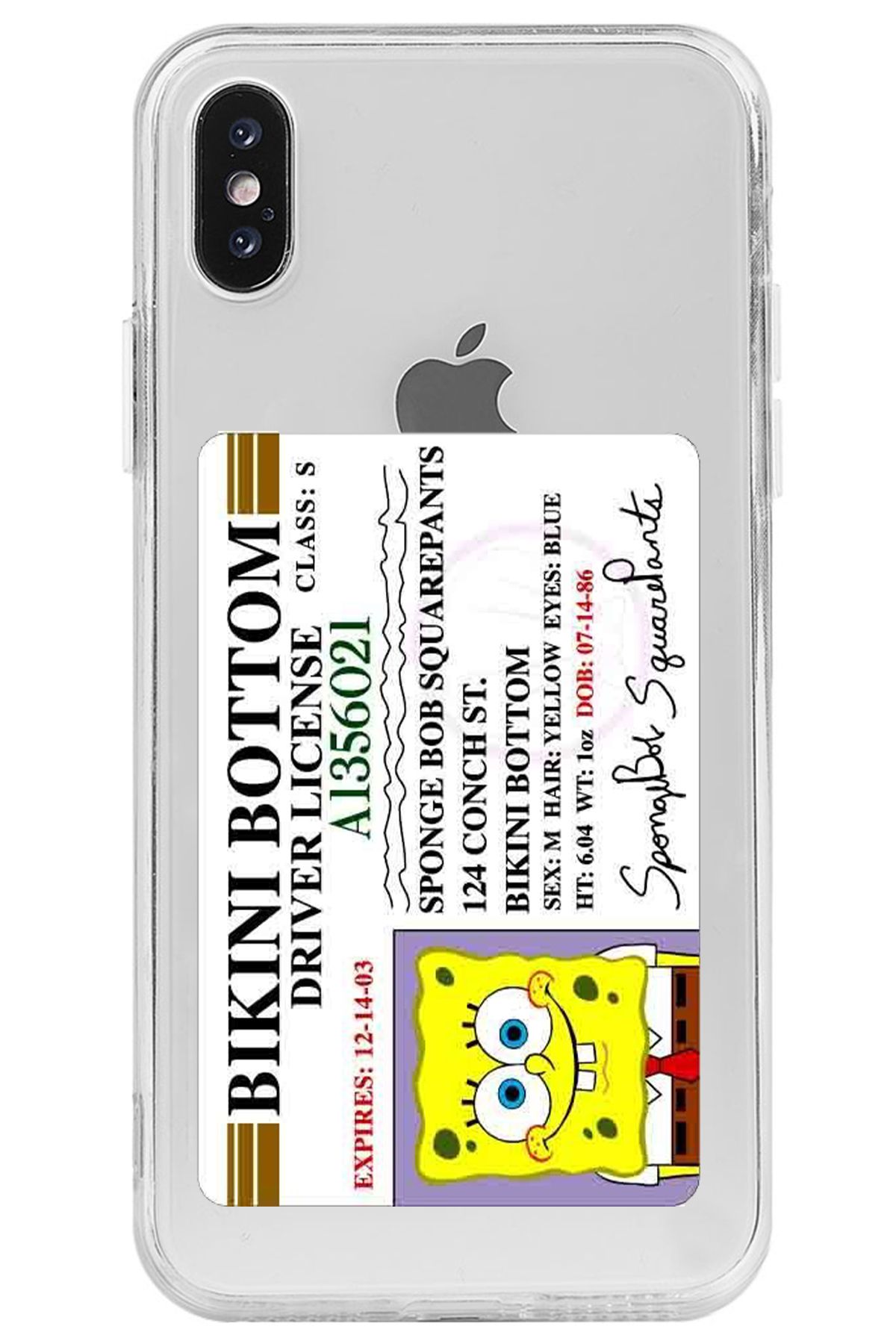 WANNA PROTECT iPhone XS Driver Desenli Desenli Şeffaf Silikon Telefon Kılıfı