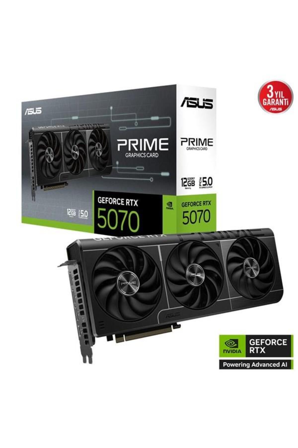 ASUS 12gb Prıme Rtx5070-12g Gddr7 192bit Hdmı Dp Pcıe 5.0