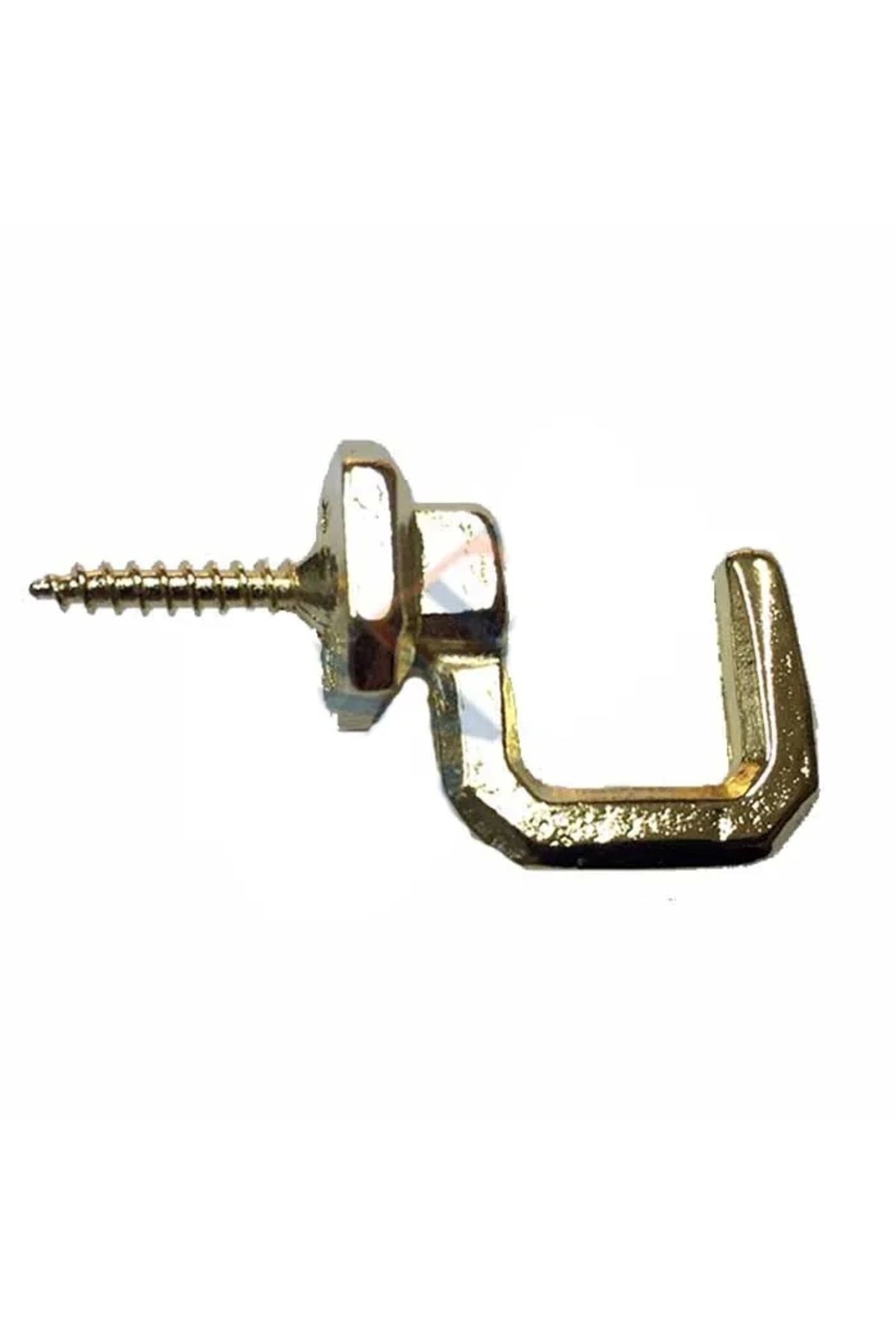 YNT İthalat Vidalı Kanca, Askı Büyük - 15x23mm, Sarı - 100 Adet