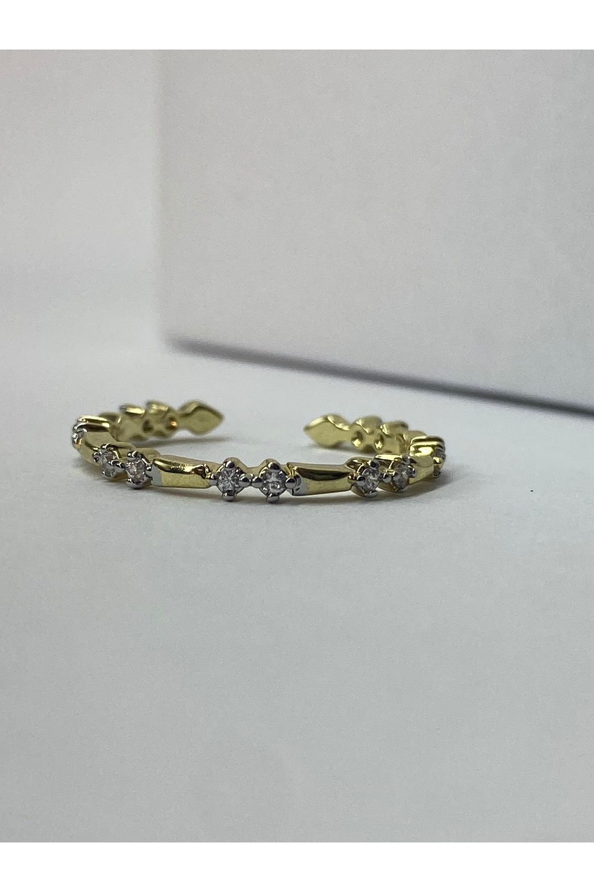 season jewelry MİNİK TAŞLI ZARİF MİNİMAL AYARLANABİLİR ÇELİK YÜZÜK