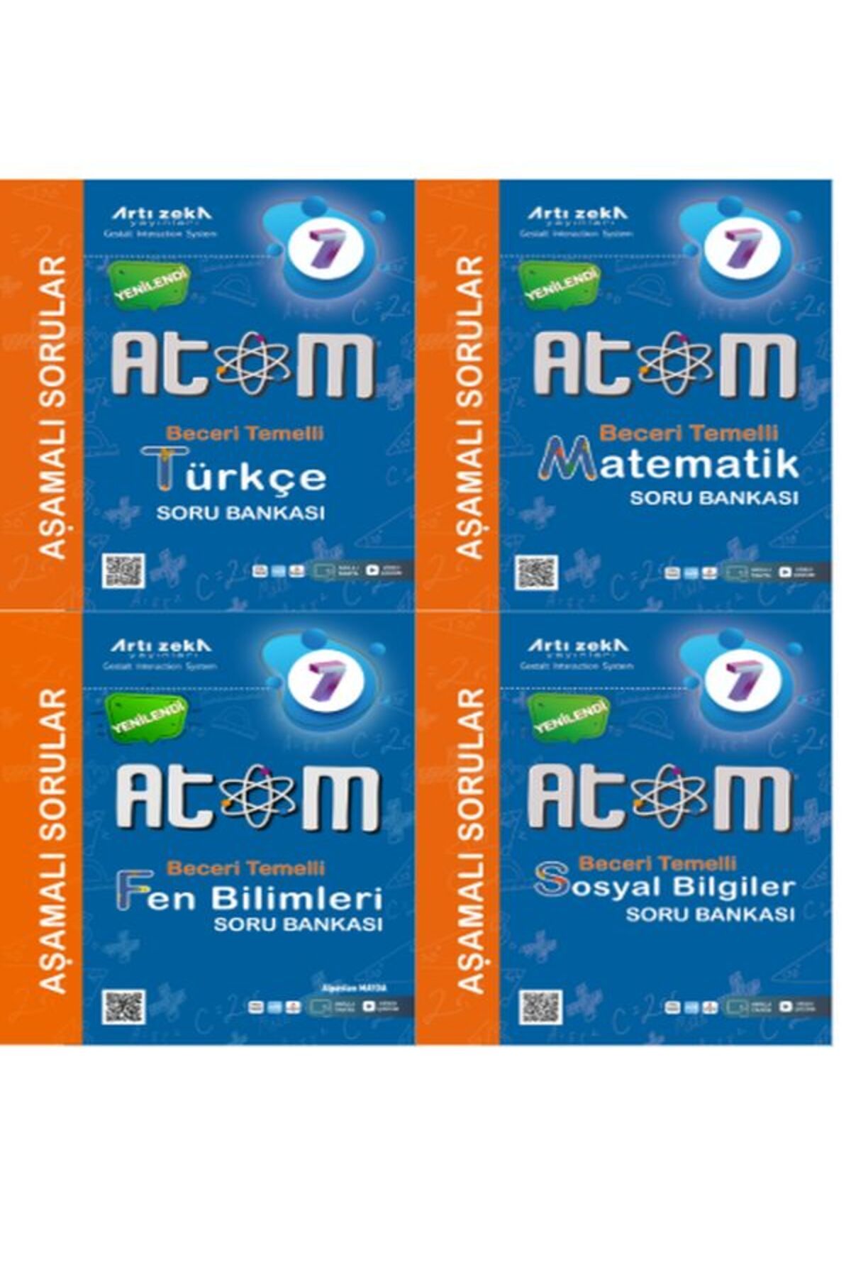 Artı Zeka Yayınları 7. Sınıf Atom Beceri Temelli Soru Bankası SET