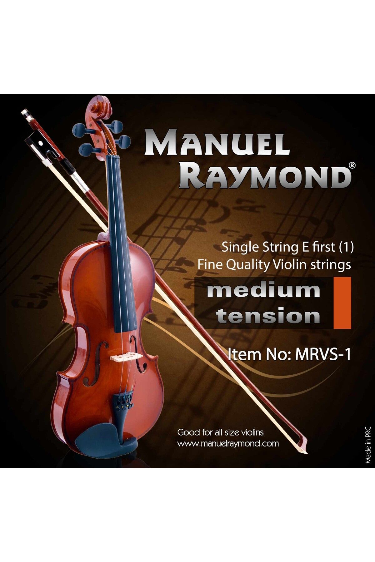 TimeStart Keman Teli Tek 1. Mi Manuel Raymond MRVS1