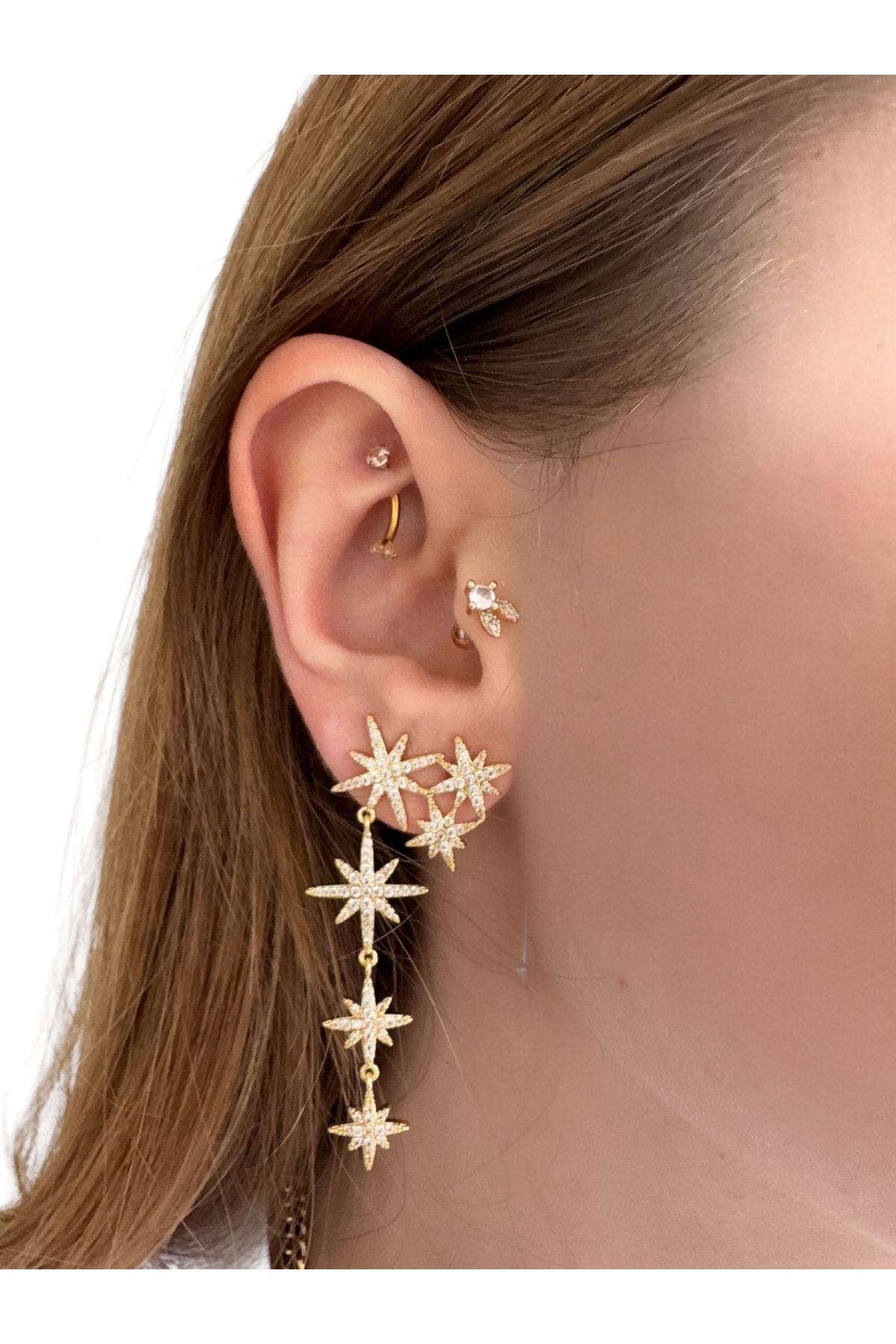 Gilia Jewelry kuzey yıldızı küpe