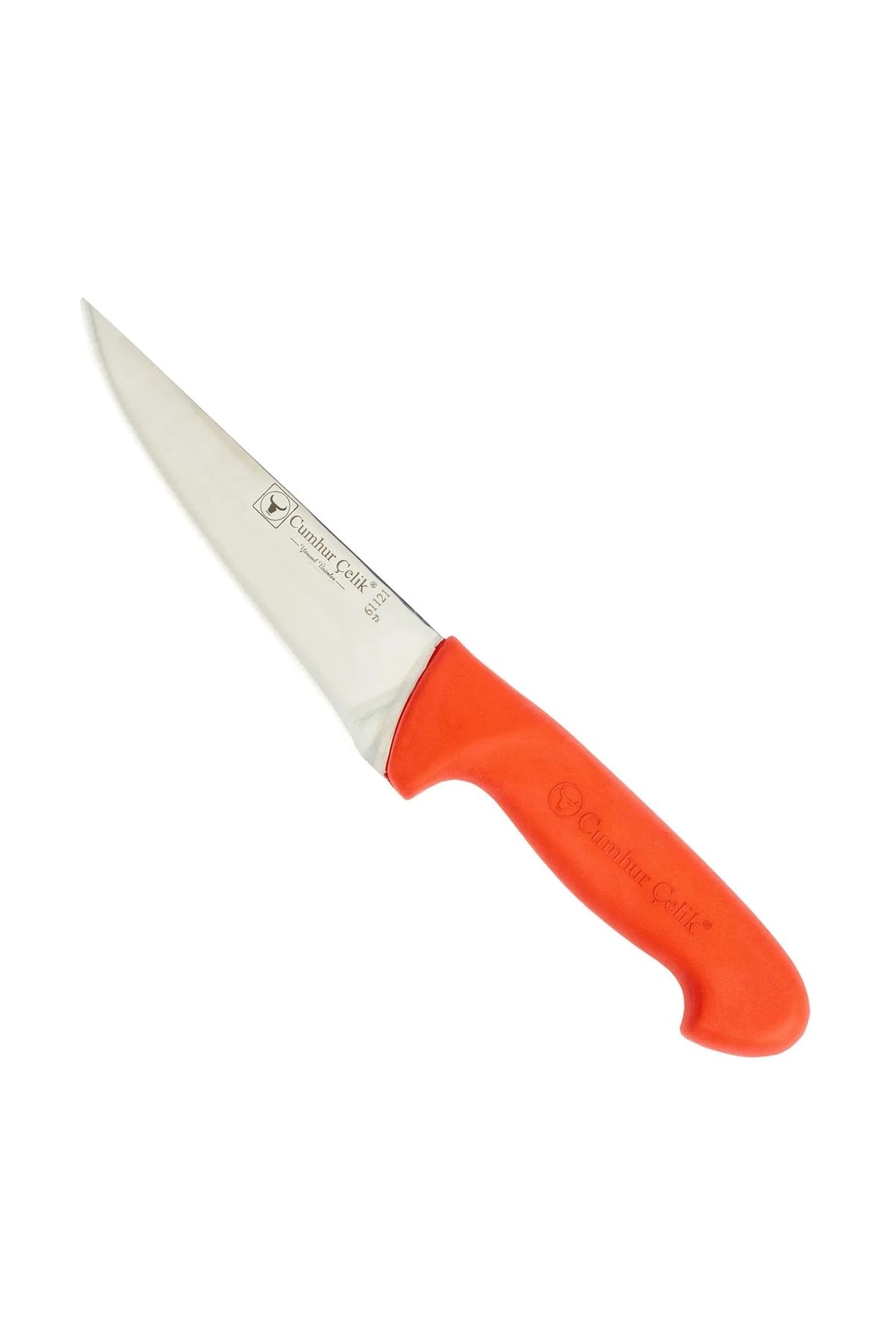 YNT İthalat Sürmene 61121 Sivri Kasap Bıçağı, 15 Cm, Kaymaz Sap