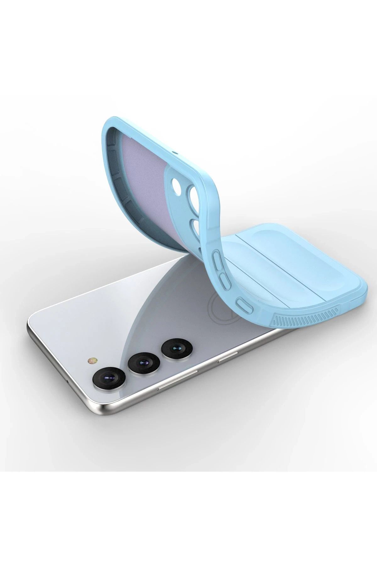 NewFace Galaxy S23 Plus Uyumlu Kılıf Optimum Silikon - Sky Blue SVLRS