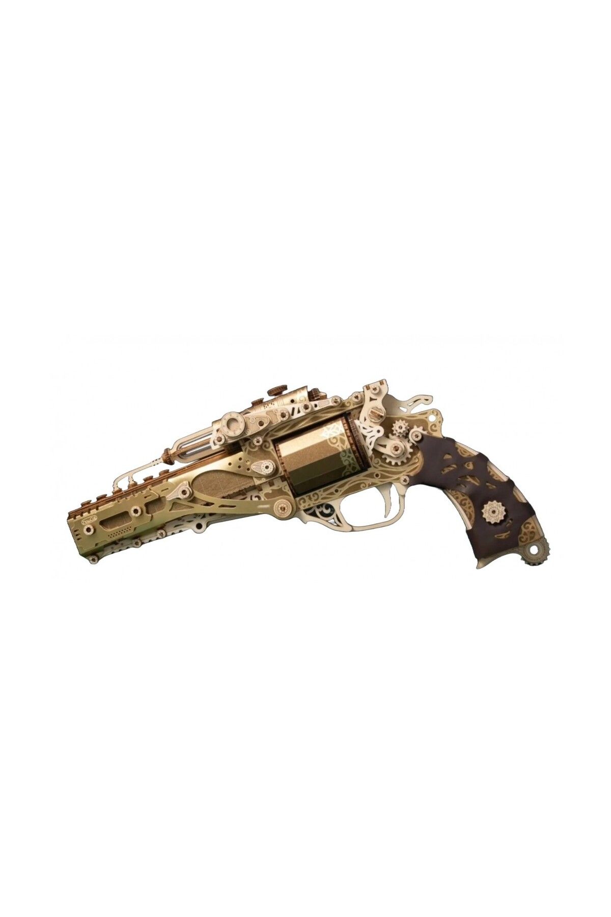 ROKR Puzzle 3d, Revolver Clasic De Aur, Hc, Lemn, 176 Piese - One Size