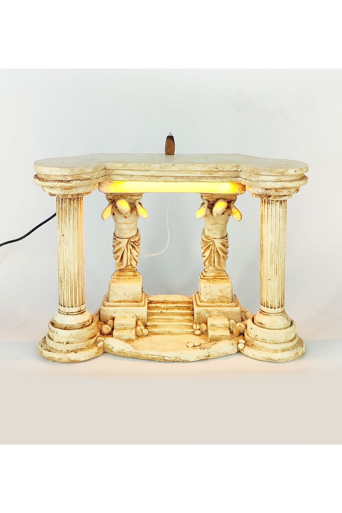 Craftmaket Antik Roma Atlas Dekoratif Geri Akış Tütsülük Işıklı