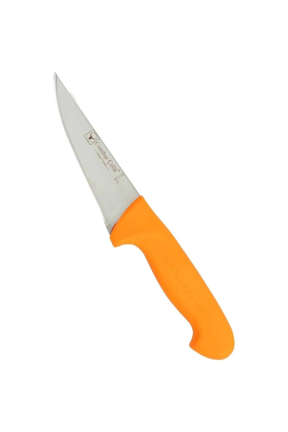 YNT İthalat Sürmene 61110 Sivri Kasap Bıçağı, 13 Cm, Kaymaz Sap