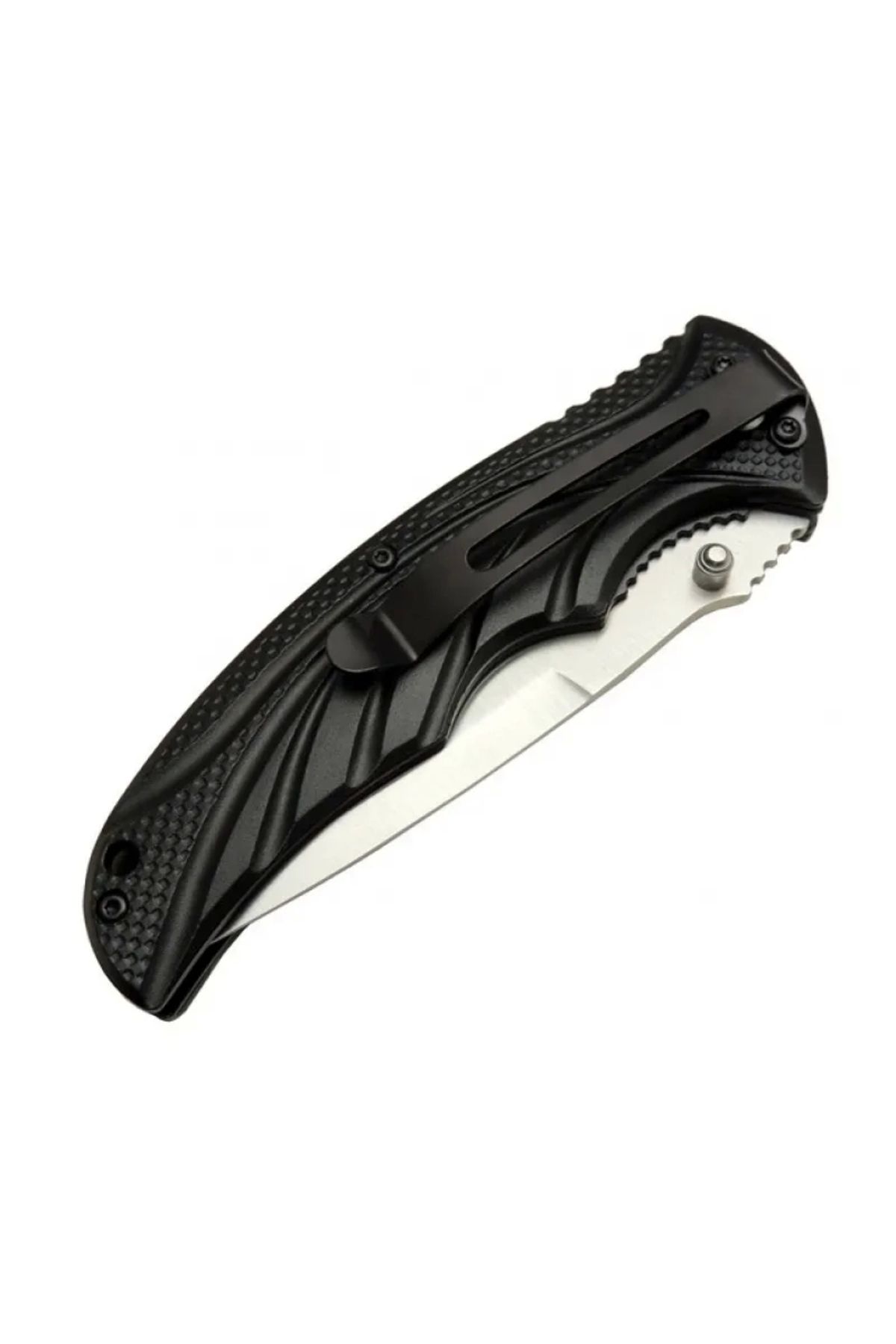 YNT İthalat Handsome 451 Gri Kamp Çakı 21cm - Yarı Otomatik, Kemerlikli