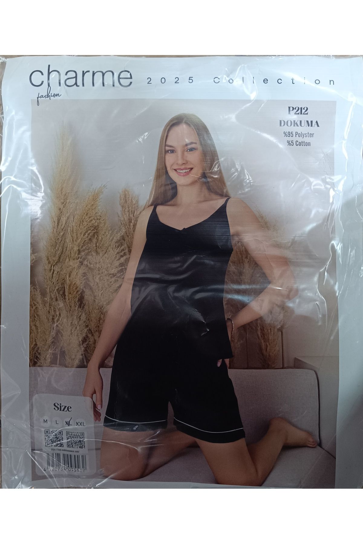 CHARME şortlu dokuma kumaş takım