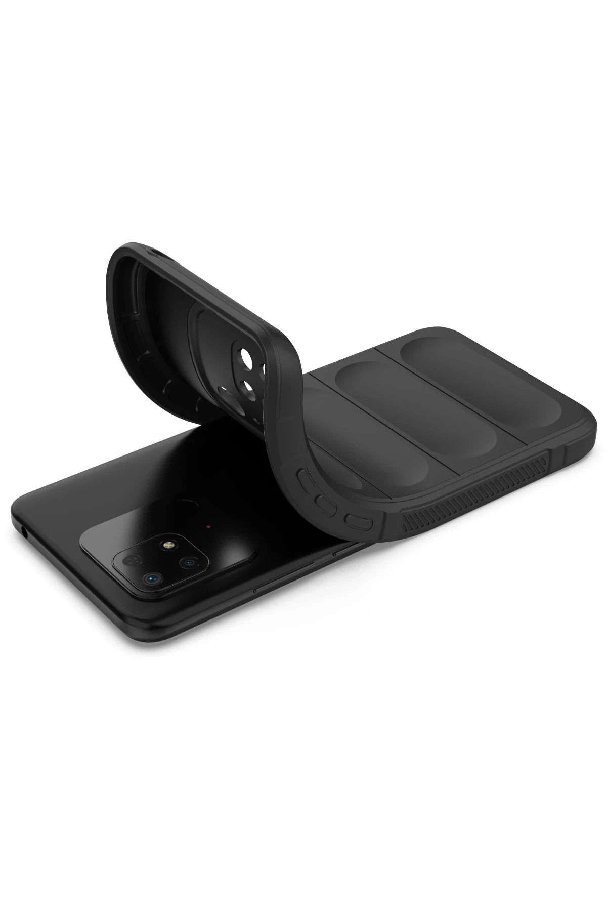 NewFace Xiaomi Redmi 10C  uyumlu Kılıf Optimum Silikon - Siyah YKTSN