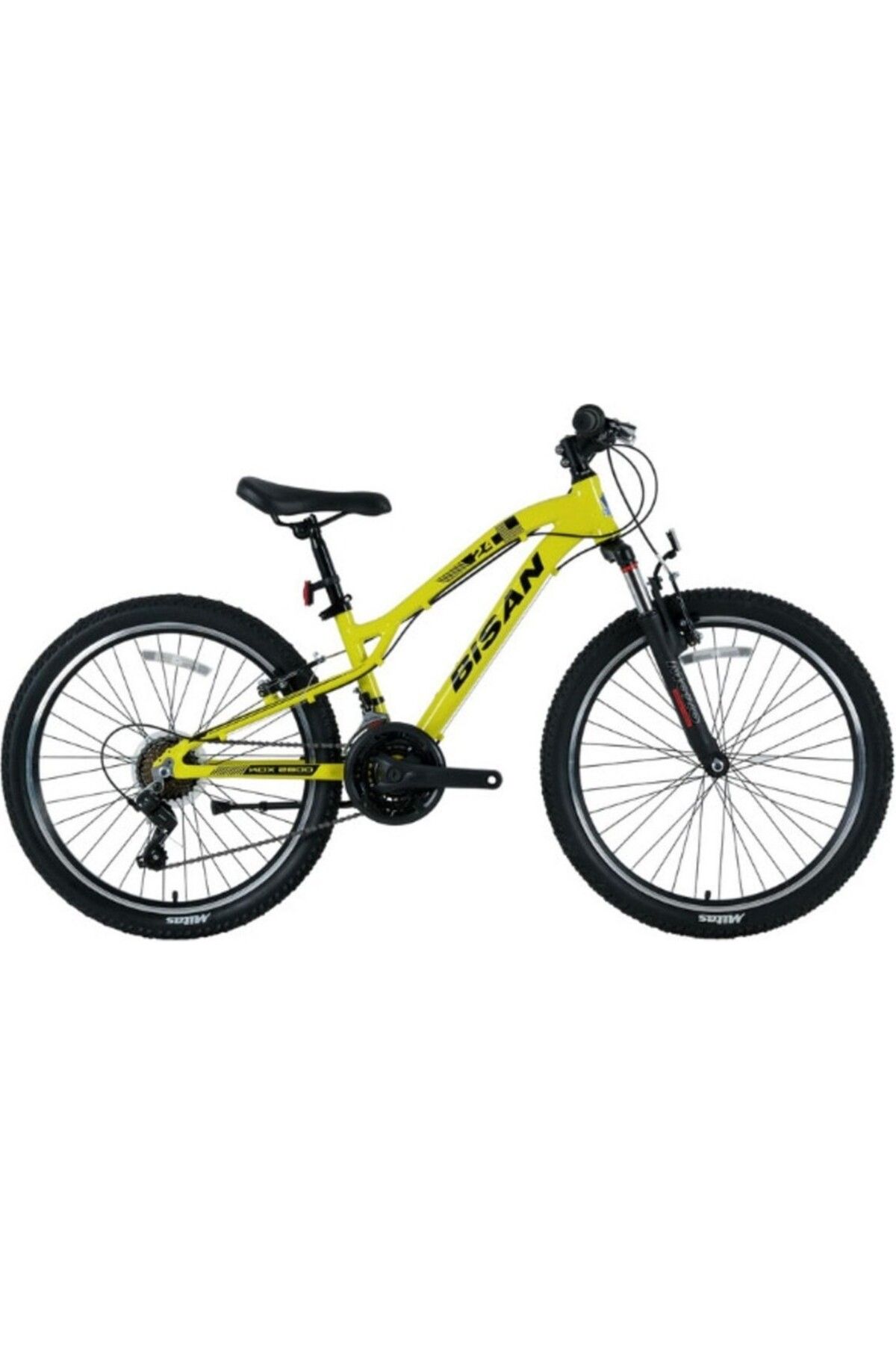 Bisan KDX 2800 DİSK FREN SARI 30 CM 3x7 VİTES 24jant ÇOCUK BİSİKLET