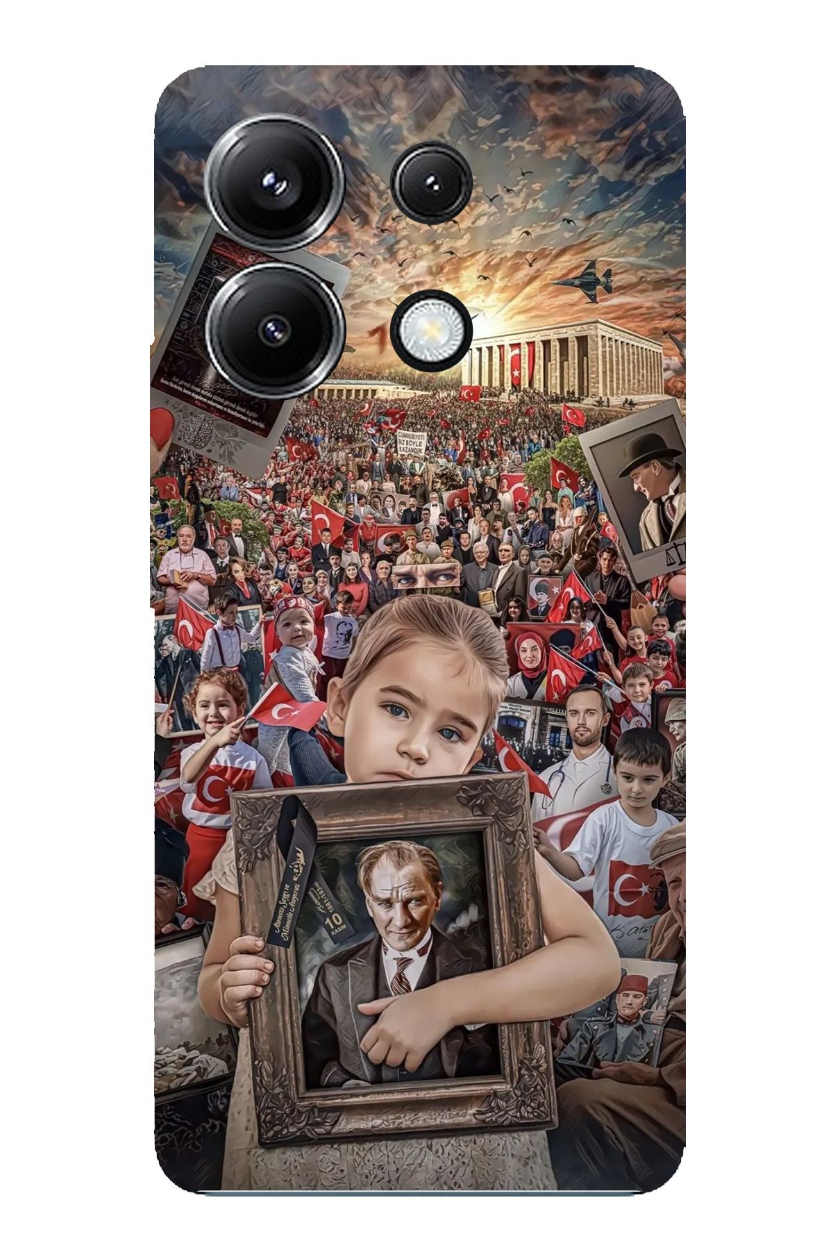 TechTree POCO X6 PRO Uyumlu Atatürk Anıtkabir Şeffaf Silikon Kılıf