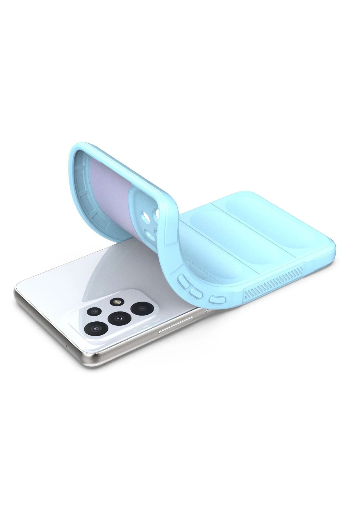 NewFace Galaxy A53 5G Uyumlu Kılıf Optimum Silikon - Sky Blue SVLRS