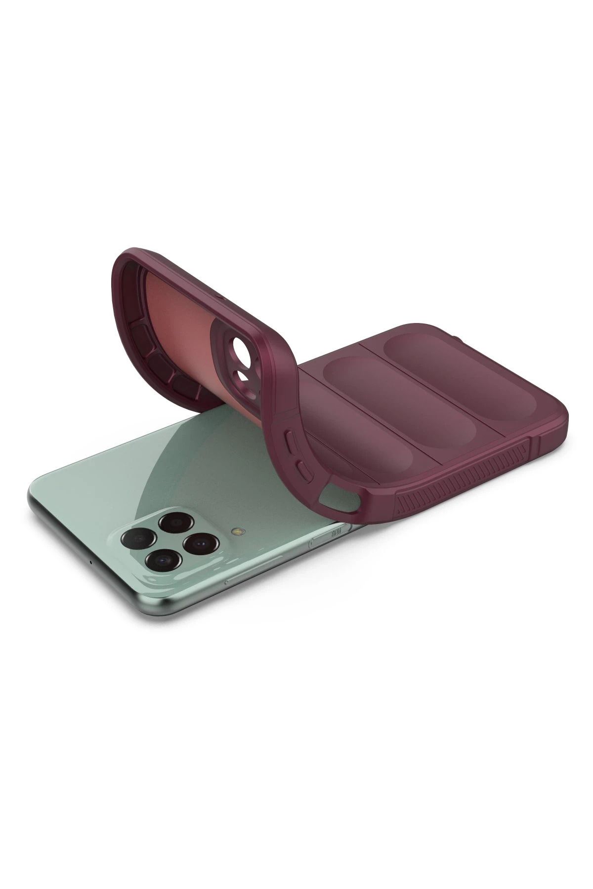 NewFace Galaxy M33 Kılıf Optimum Silikon - Bordo GLSTD