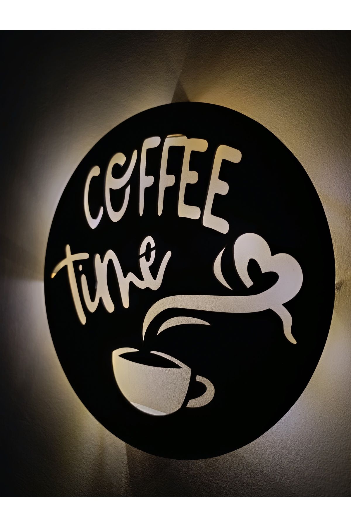 Murat Lazer Coffee Time Işıklı Tablo