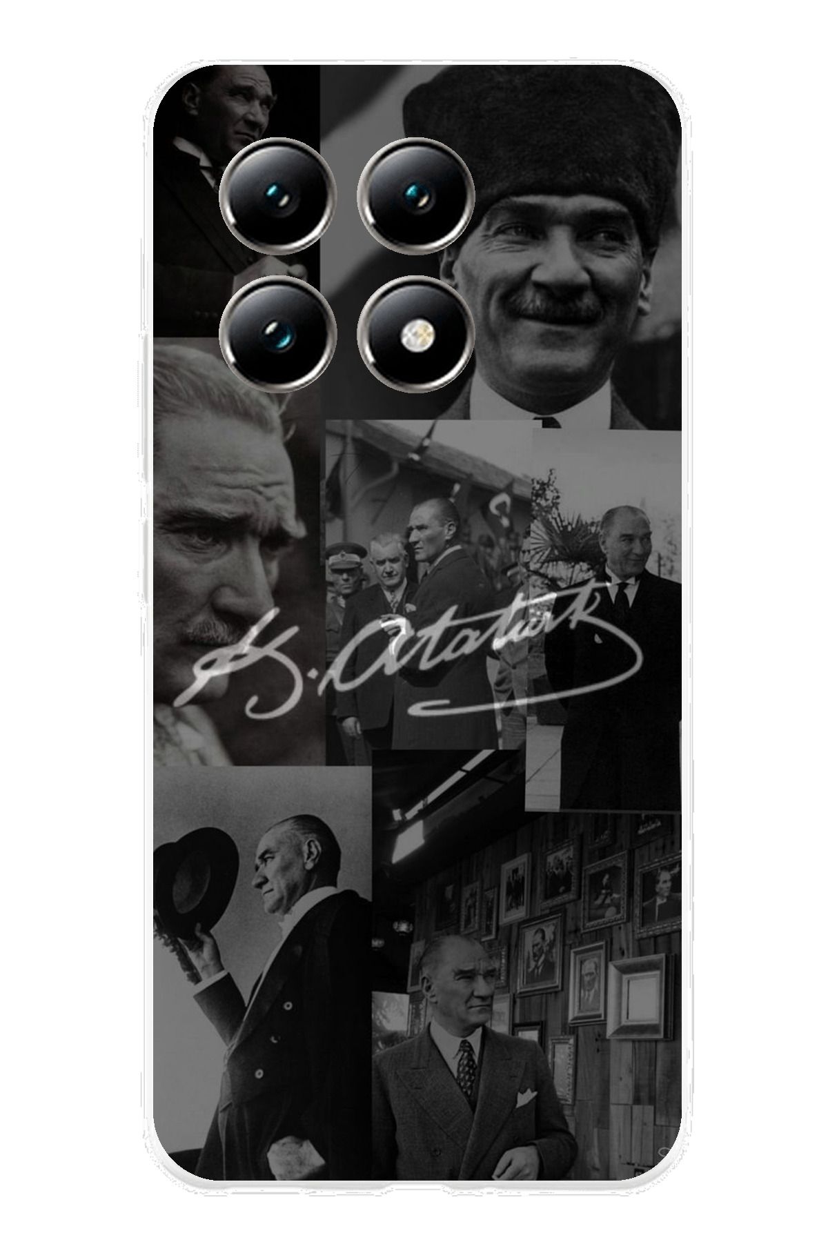 TechTree Mi 14T PRO Uyumlu Kemal Atatürk İmza Şeffaf Silikon Kılıf