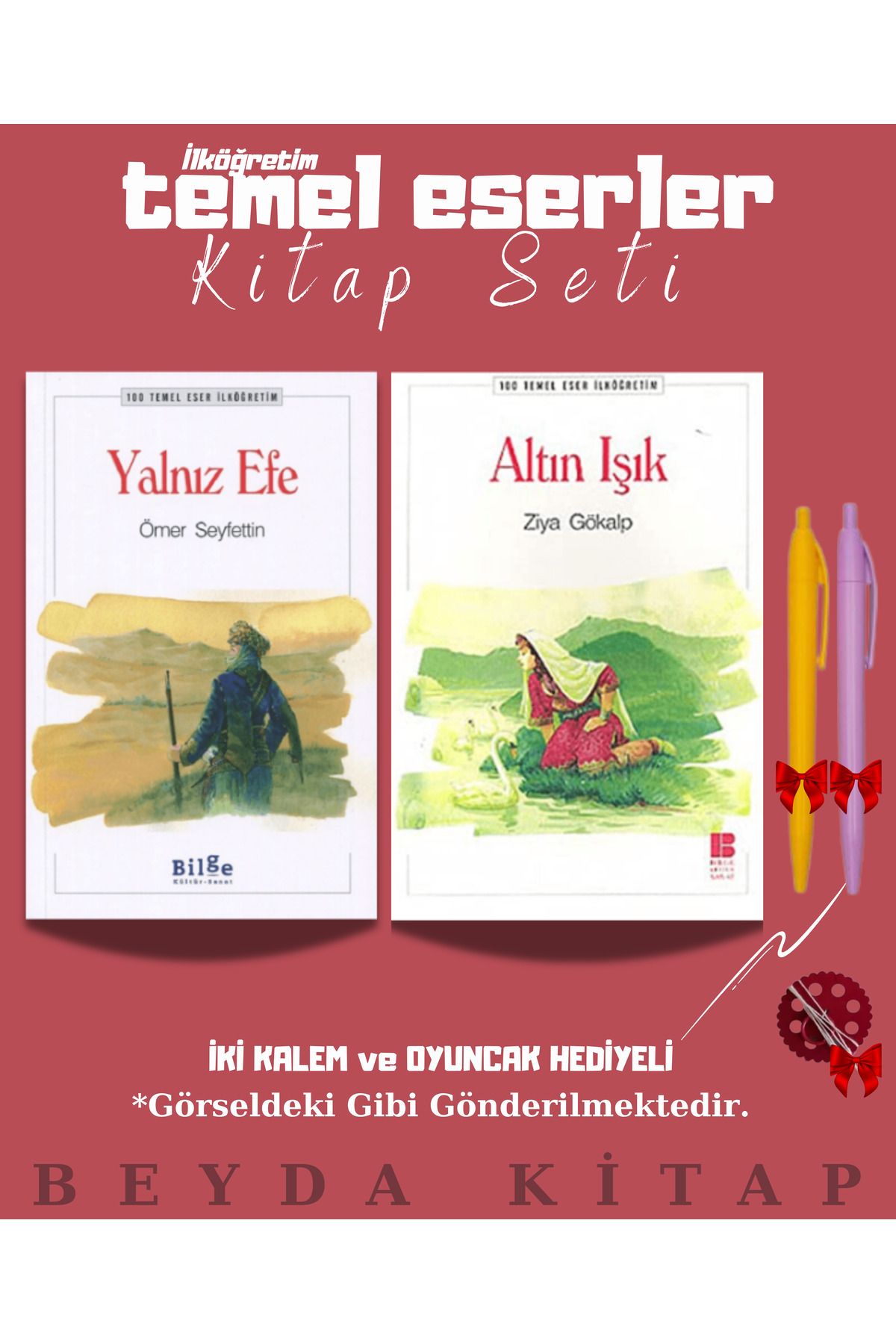 Bilge Kültür Sanat Yalnız Efe - Altın Işık - Oyuncak ve Kalem Hediyeli - 100 Temel Eser Kitap Seti