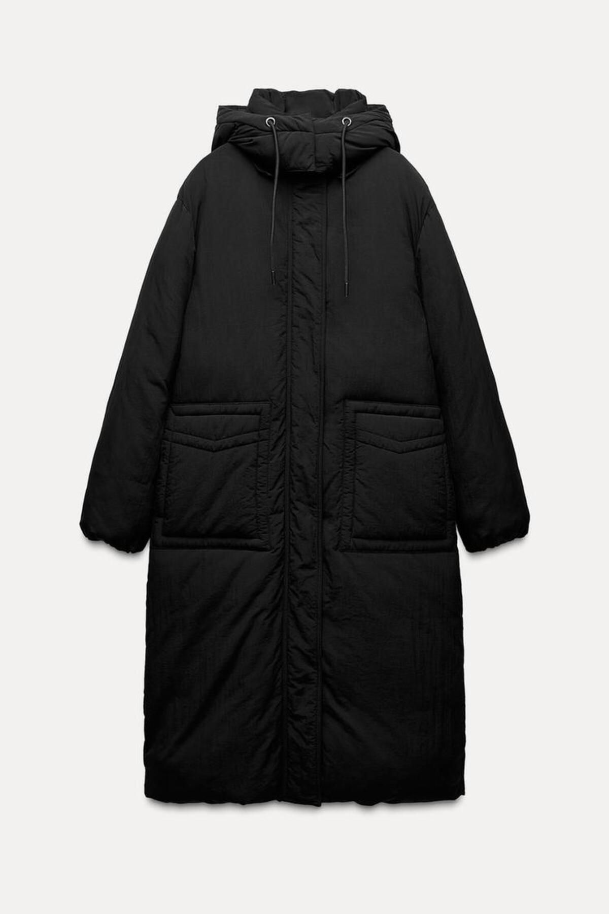 Butik ALLBUCKS ZARA, Kapüşonlu Uzun Anorak Mont Kaban ABZRA1005